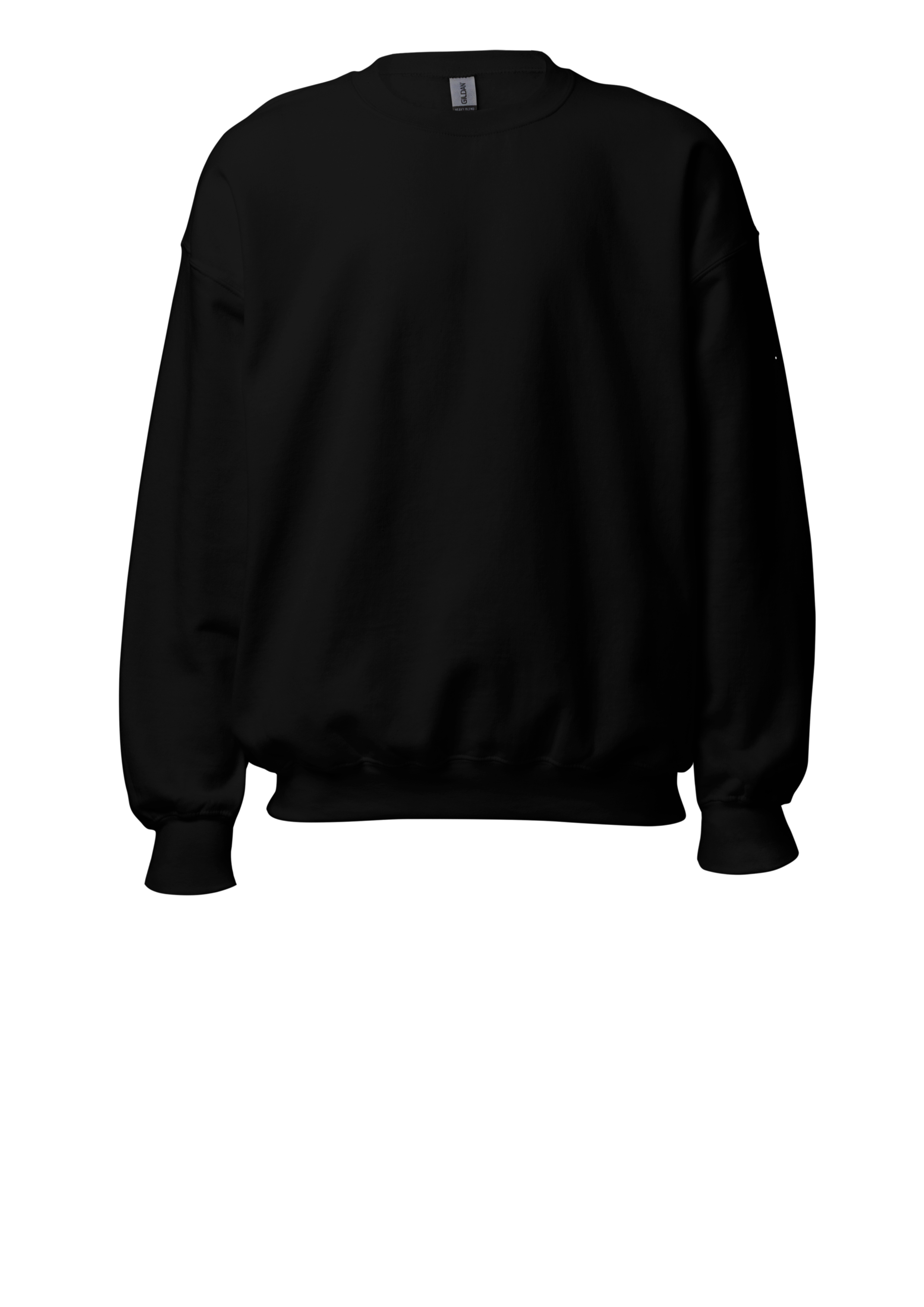 Plain Black Sweatshirt (Front)- Marfz.pk